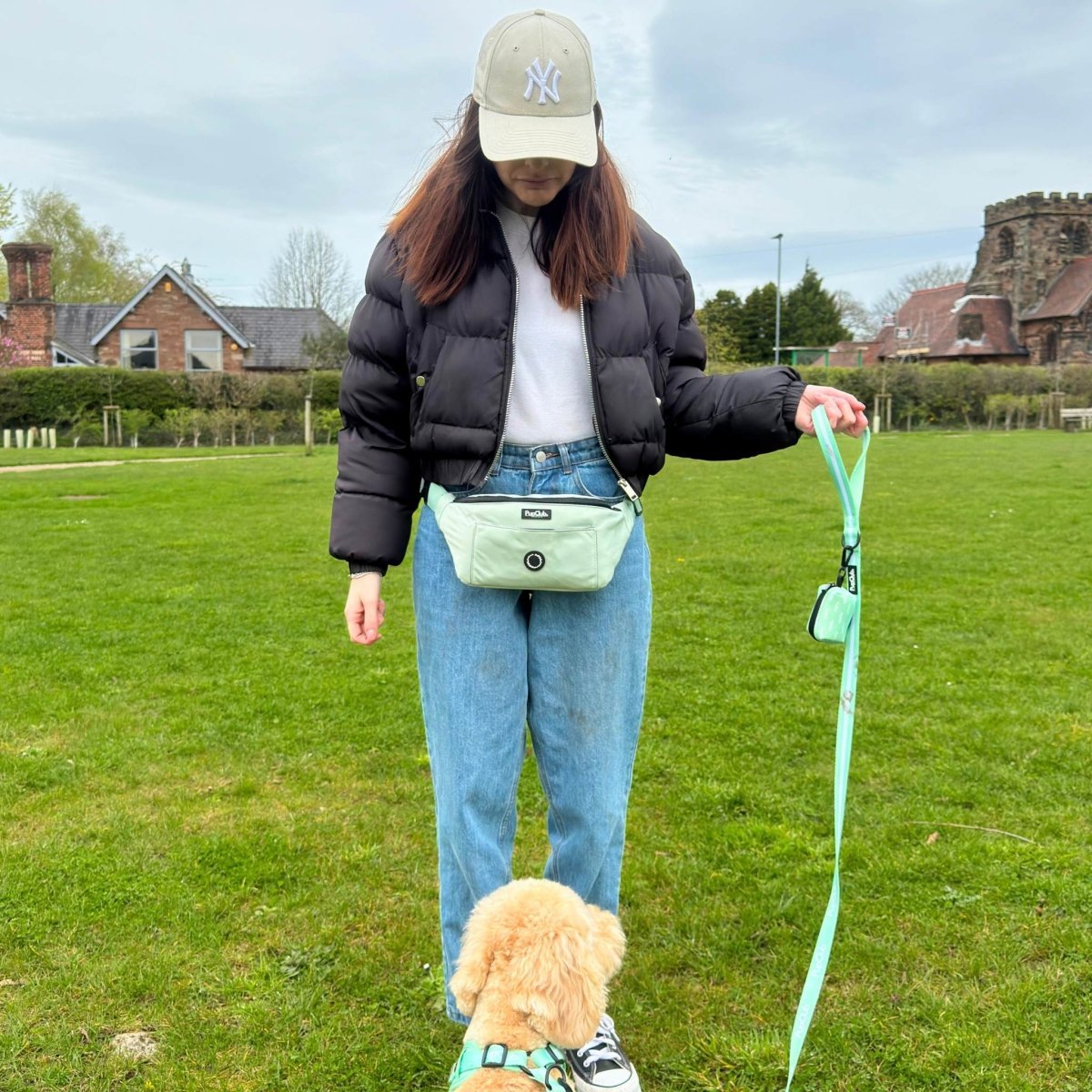Dog Walking Bum Bag - Sage Green - mezetto PupClub Couture PupClub Couture