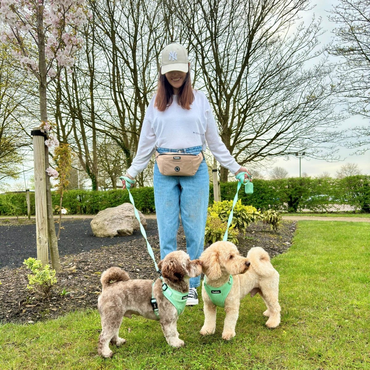 Dog Walking Bum Bag - Tan - mezetto PupClub Couture PupClub Couture