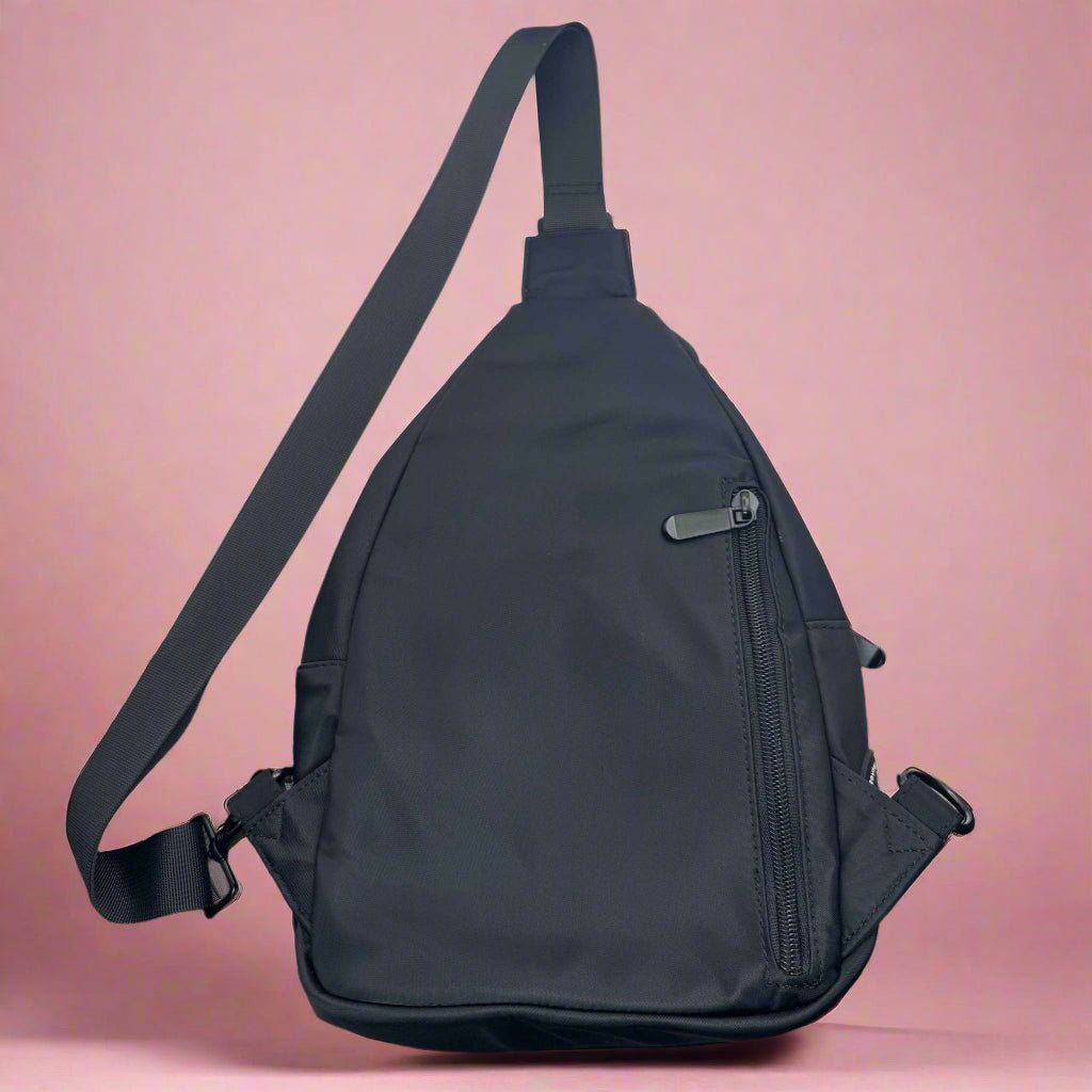 Dog Walking Sling Backpack - Black - mezetto PupClub Couture PupClub Couture