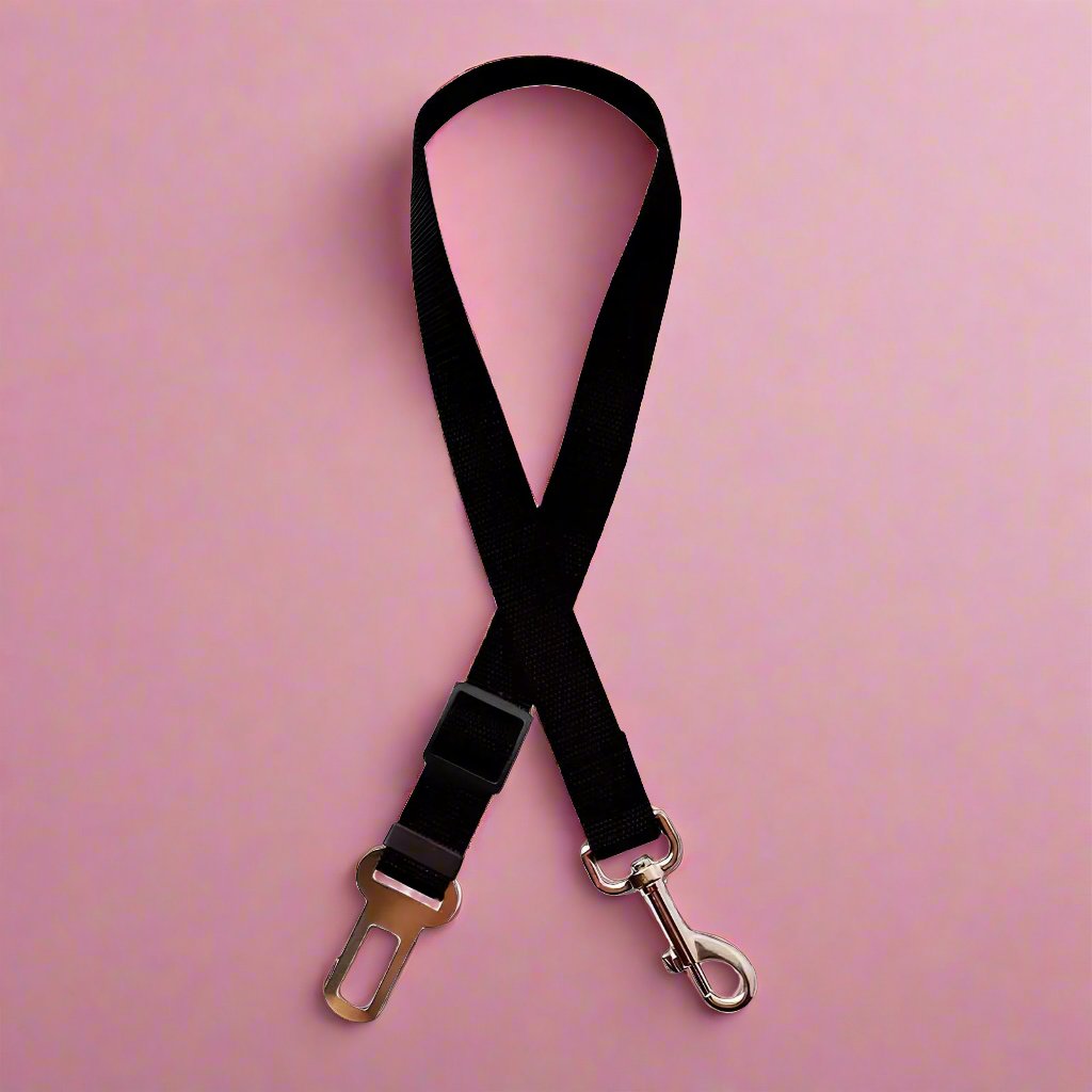 Dog Seat Belt Restraint - Classic Black