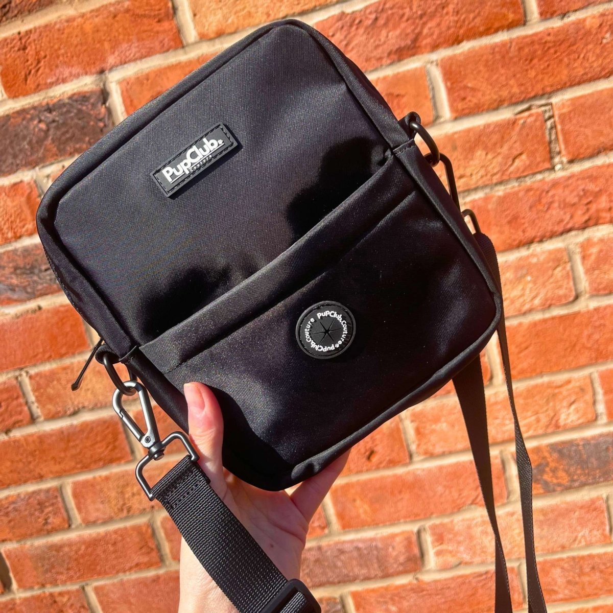 Mini Dog Walking Bag - Black