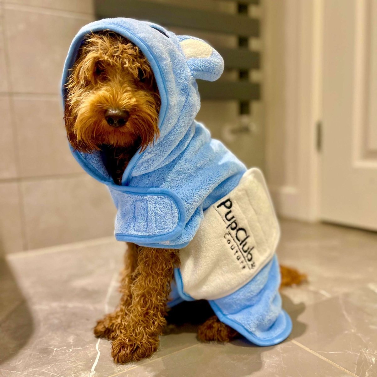 Drying Robe - Blue - mezetto PupClub Couture PupClub Couture