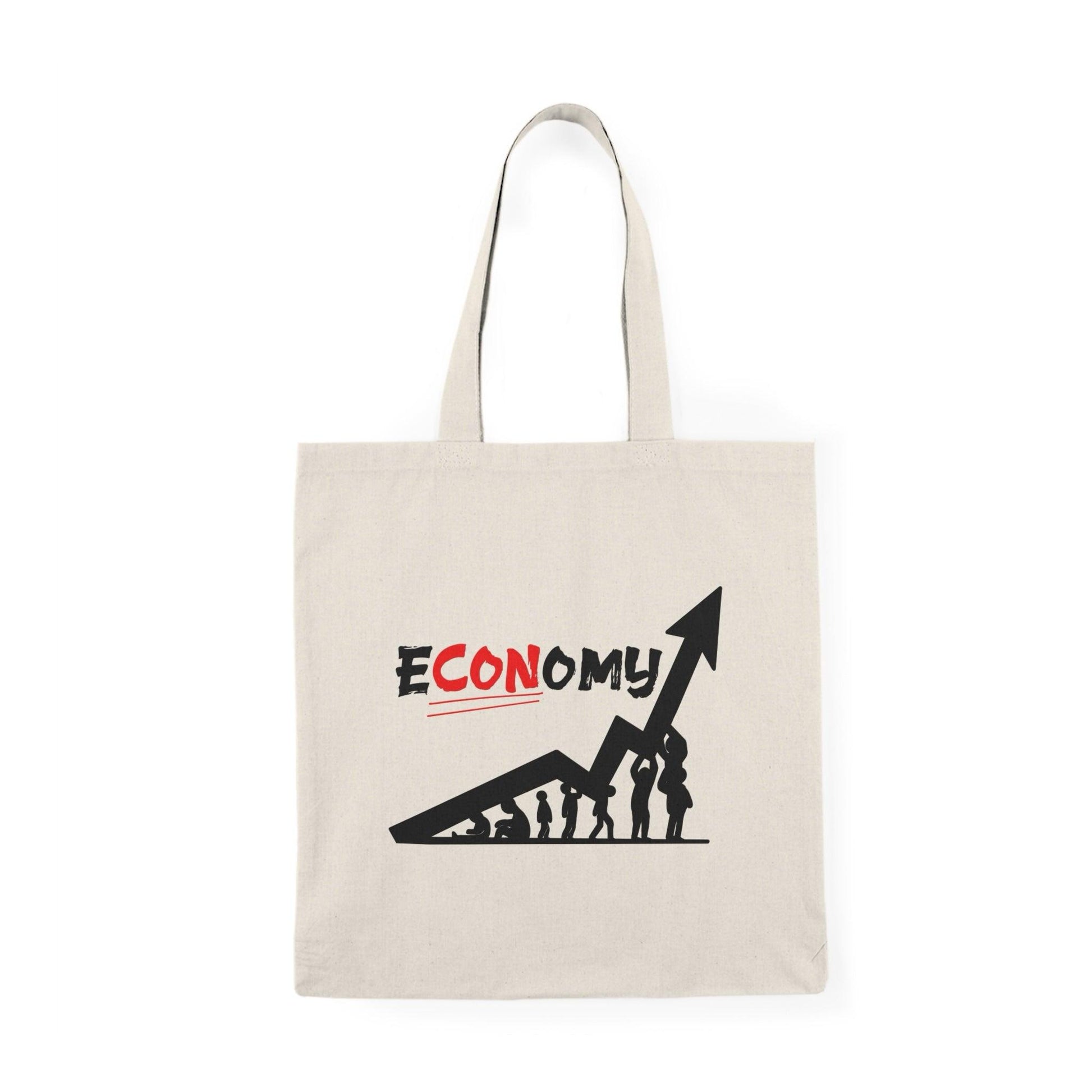 E - CON - omy Tote Bag | Satirical Recycled Cotton Shopper - mezetto KEOLIX KEOLIX