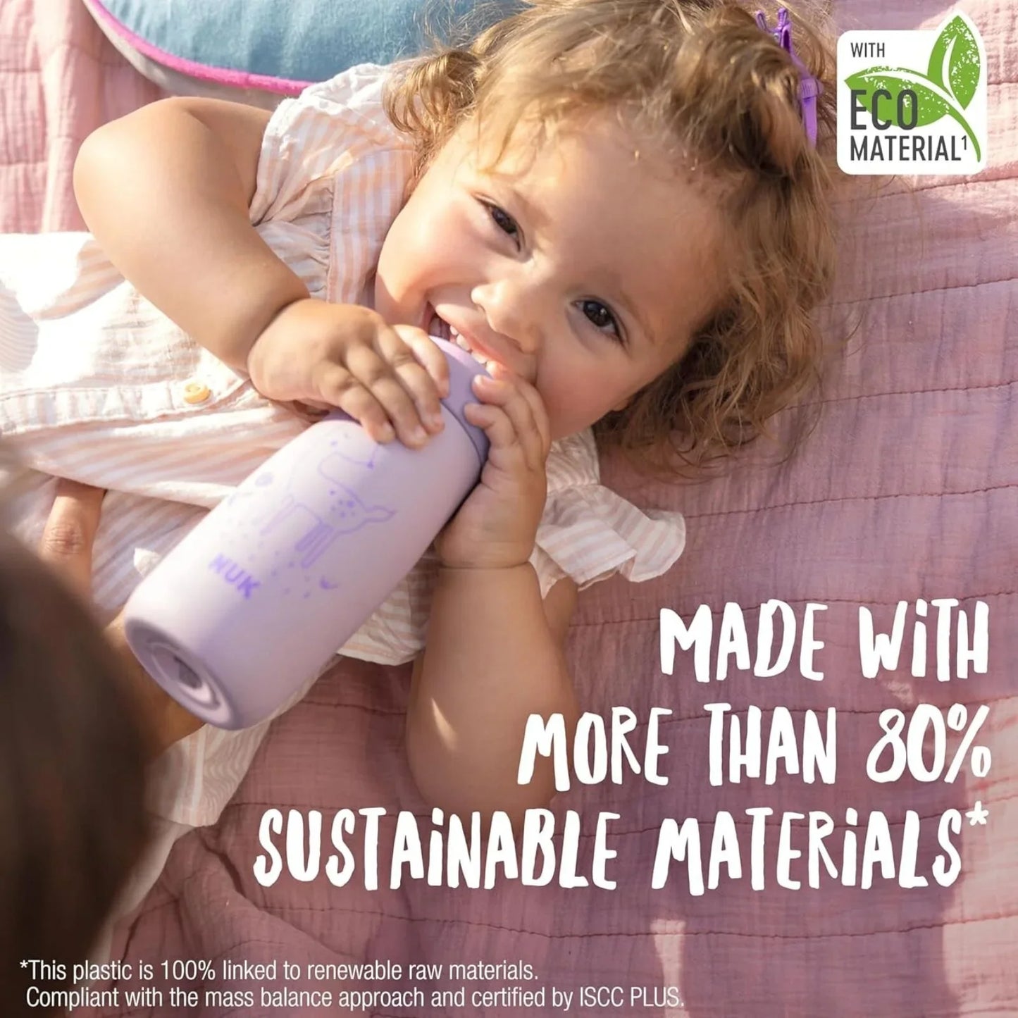 NUK Mini-Mee Flip Cup with 2-in-1 Cup 12+ months 450ml - Purple