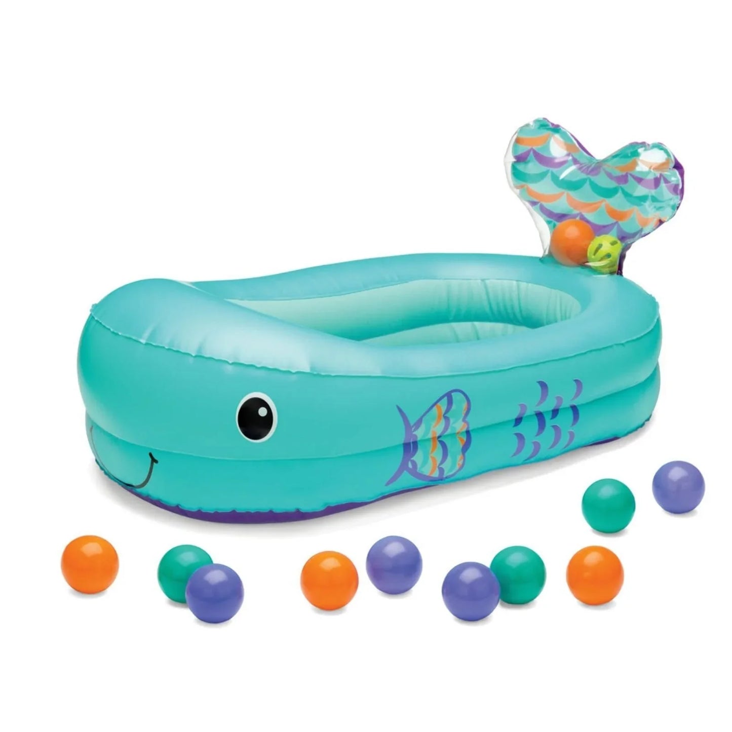 Infantino Whale Bubble Inflatable Bath Tub