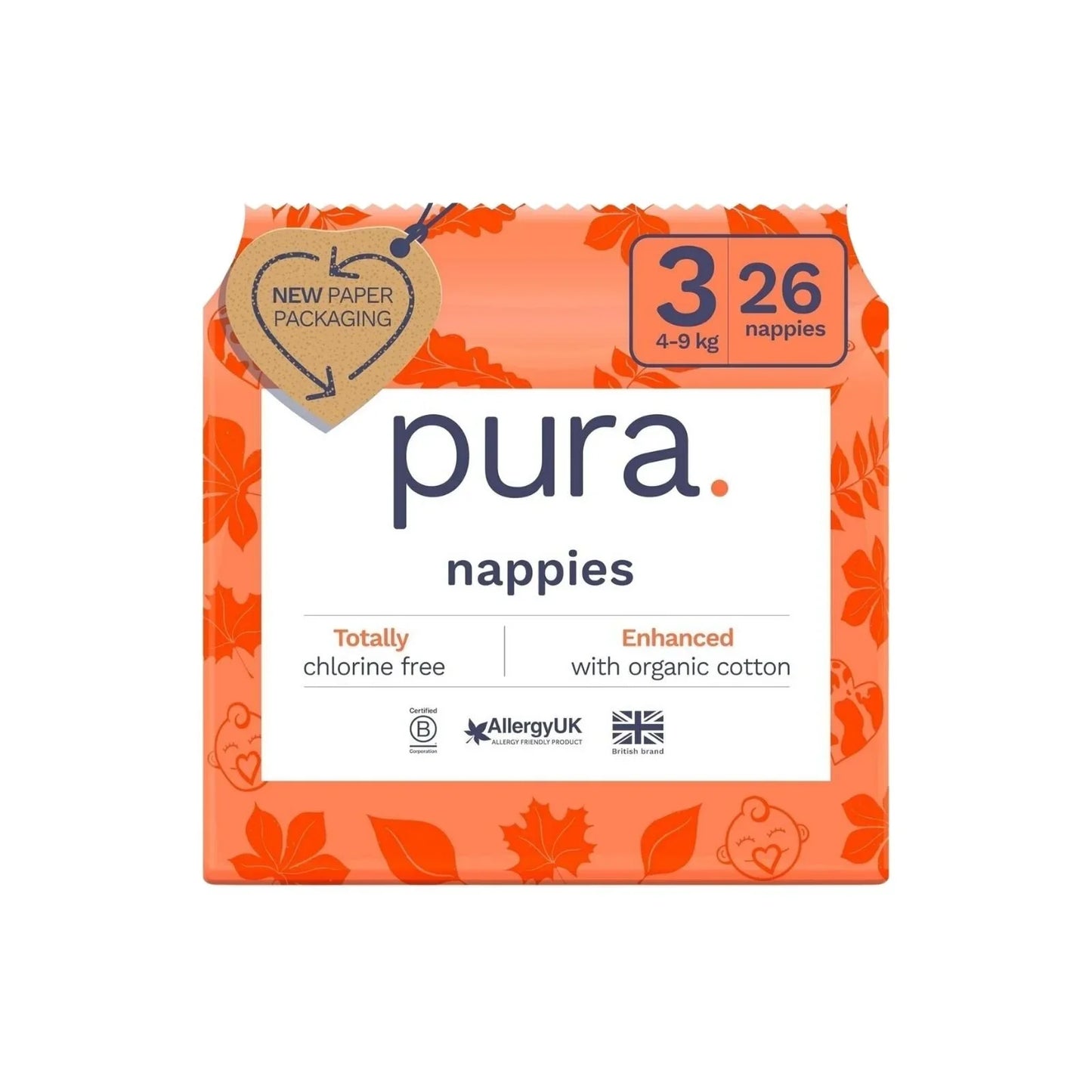 Pura Eco Nappy Size 3 - 26 nappies