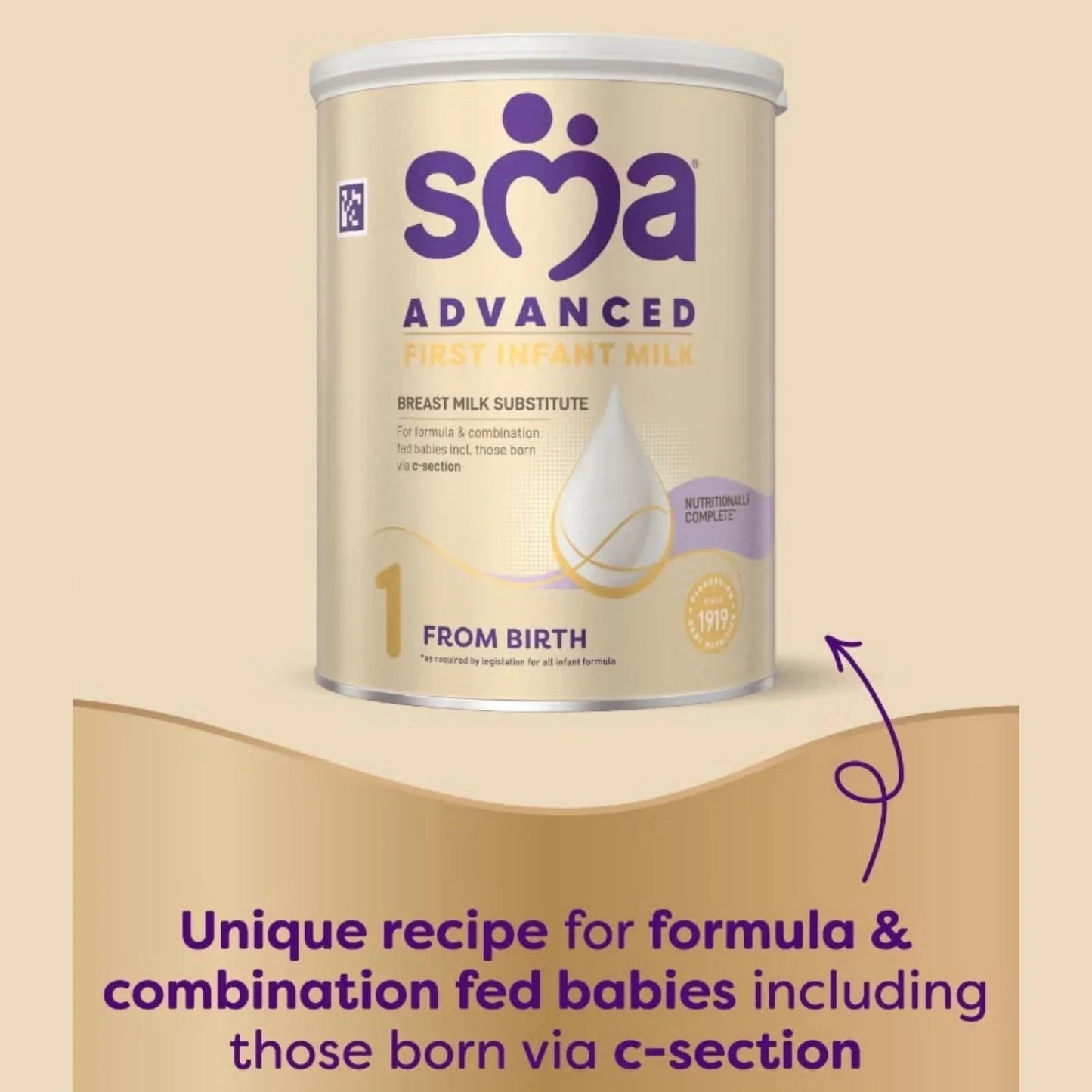 SMA Advanced 1 First Infant Milk Formula from Birth 800g