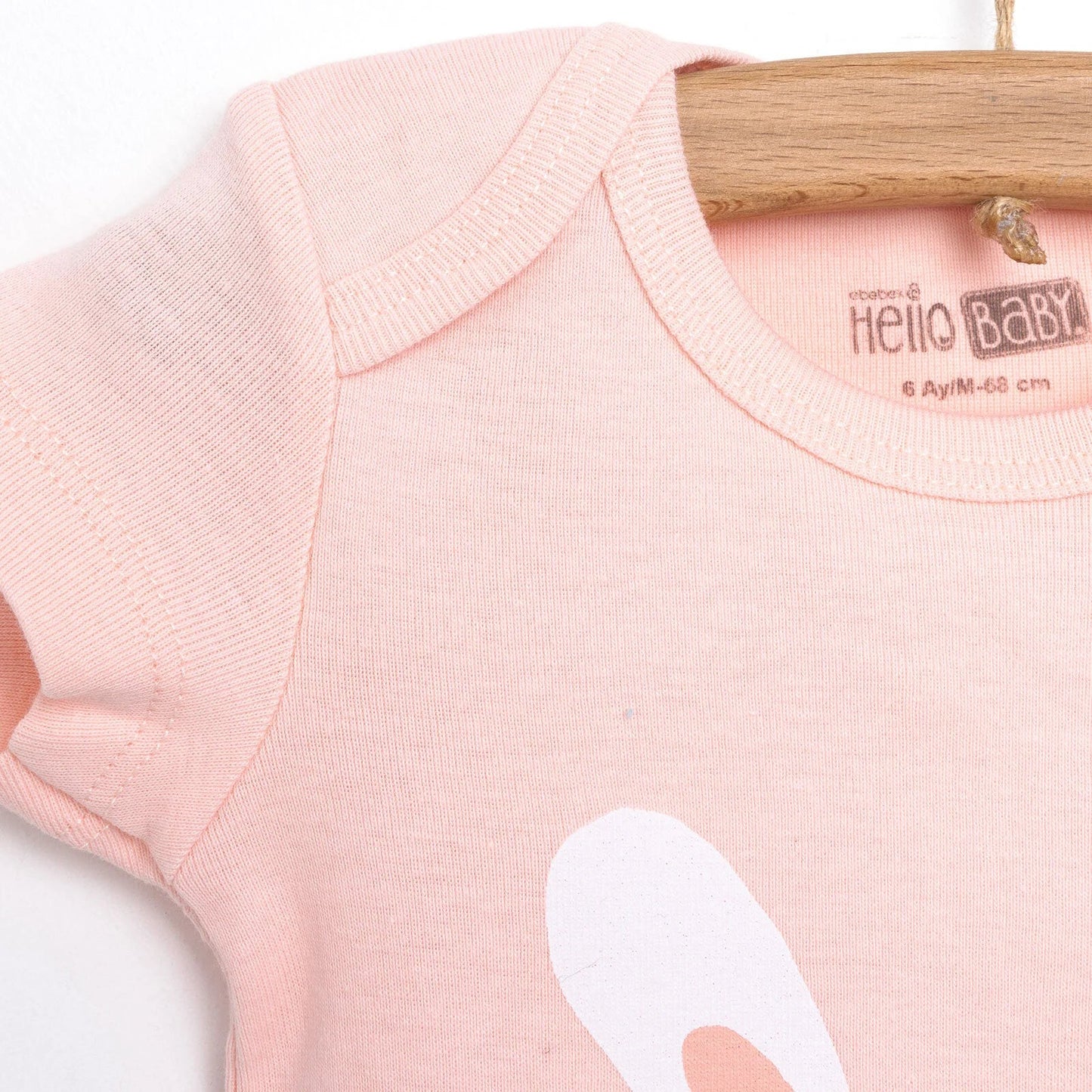 HelloBaby Short Sleeve Bodysuit - Pink
