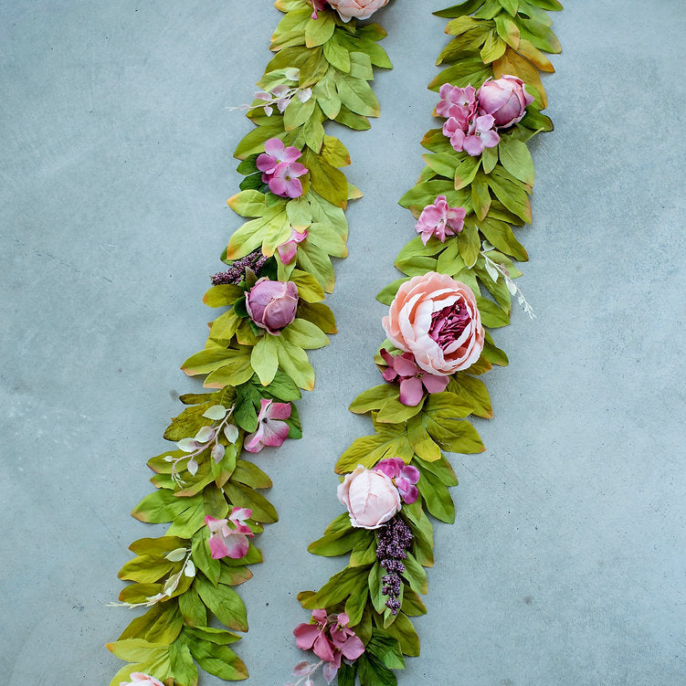 MINICAMP Pfingstrosen-Blumengirlande für Tipi &amp; Kinderzimmer-Dekor | LANG