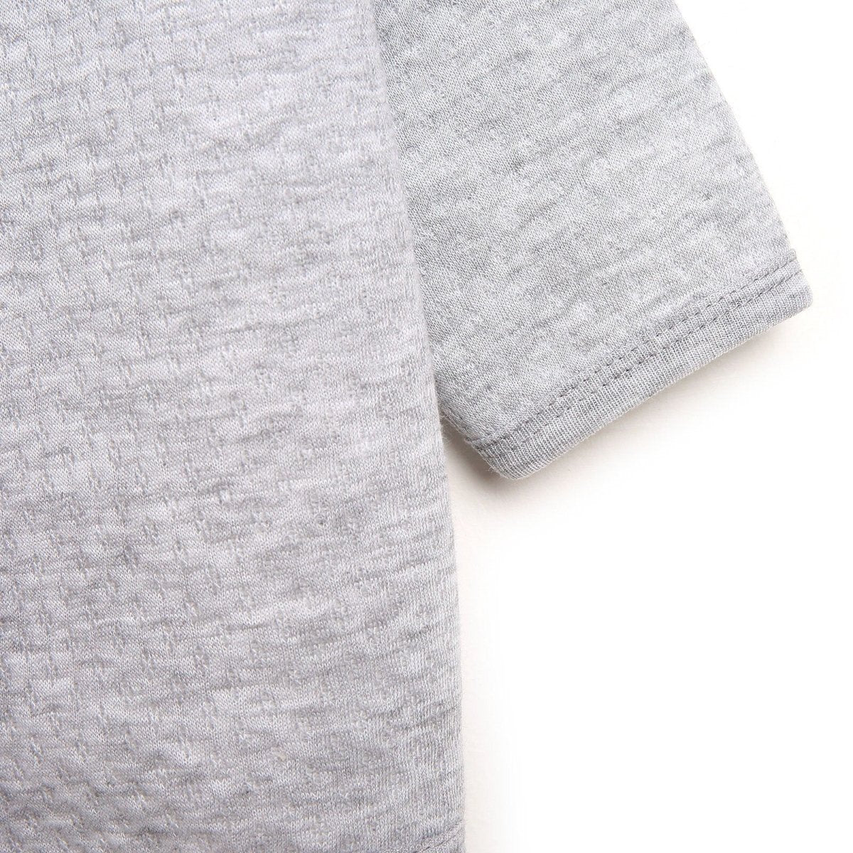 HelloBaby Basic Baby Boy Quilted Hooded - Grey Melange