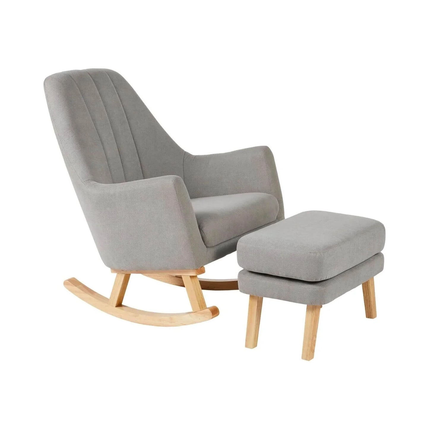 Ickle Bubba Eden Deluxe Nursery Chair & Stool - Pearl Grey