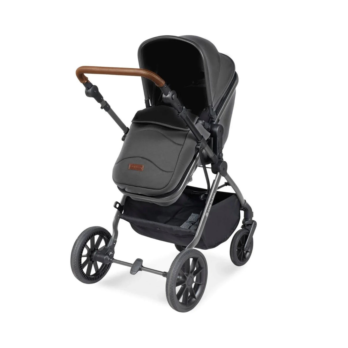 Ickle Bubba Cosmo 2-in-1 Pushchair & Carrycot - Black/Graphite Grey/Tan