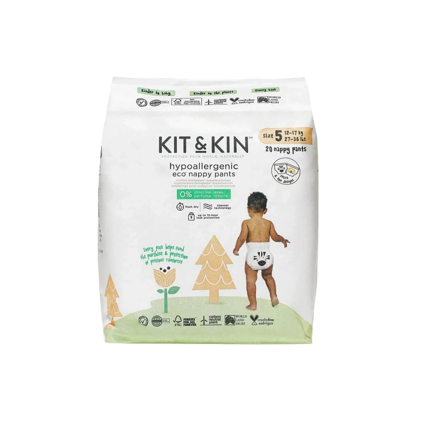 Kit & Kin Pull-Ups Size 5 Junior - 20 nappies