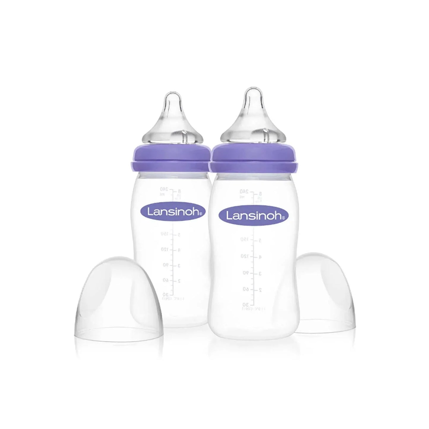 Lansinoh Feeding Bottles with NaturalWave Teat 240ml Pack of 2