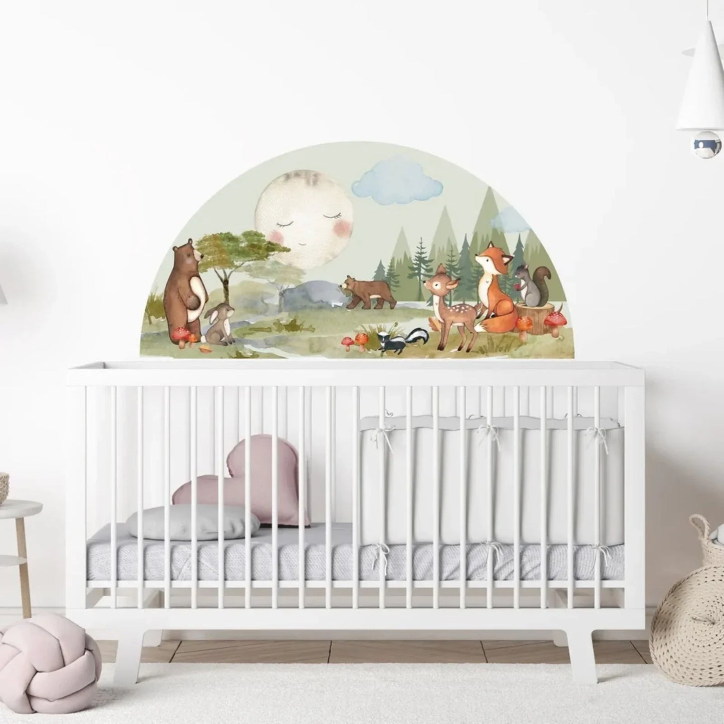 Live Vida Woodland Semi-Circle Wall Sticker