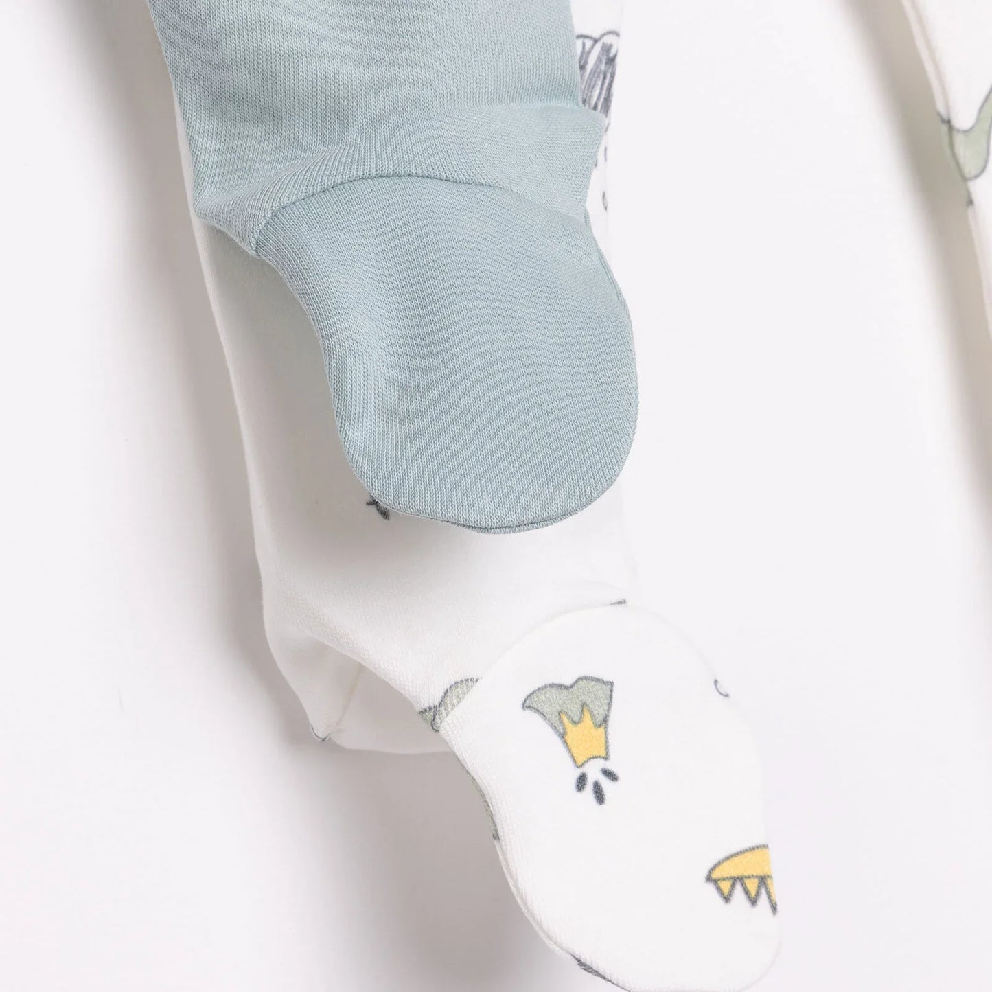 Tiffany 2 Piece Footed Bottom - Light Green