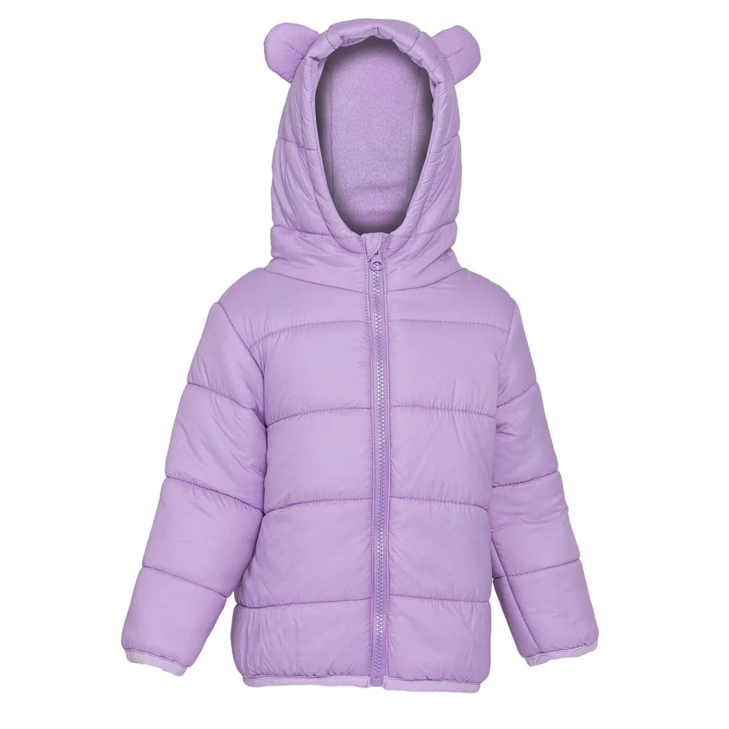 HelloBaby Basic Eared Hoodie Coat - Lilac