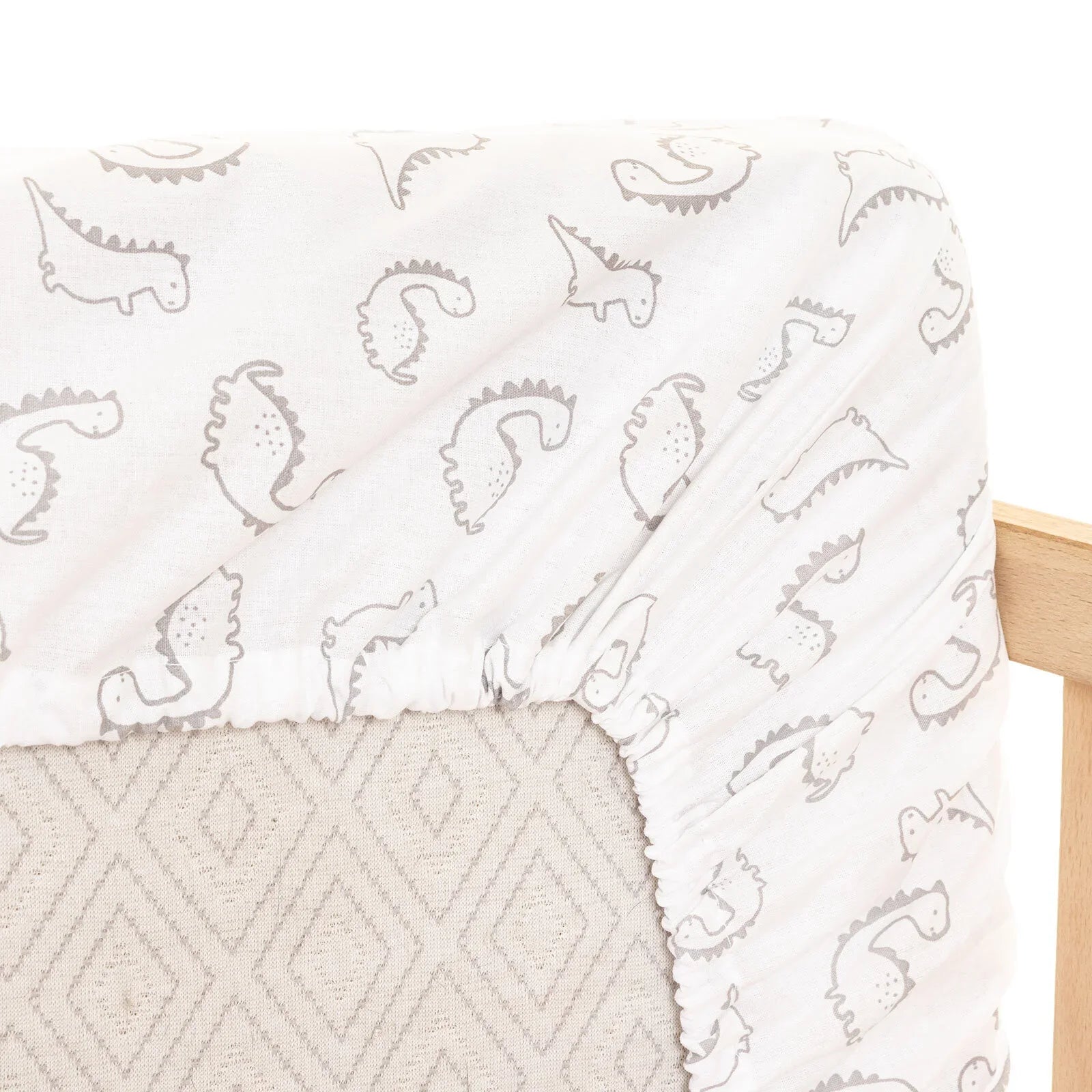 Little Dreams Boy Baby Crib Sheet - Grey