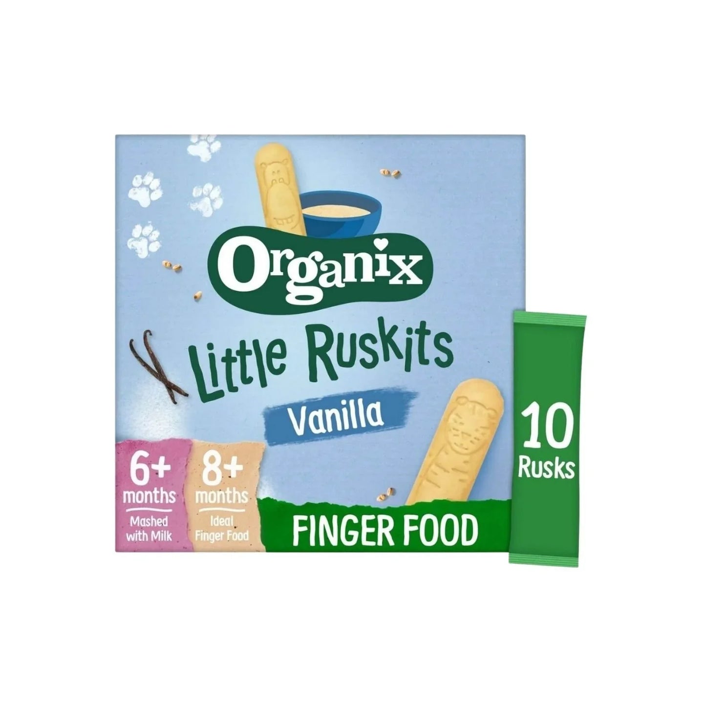 Organix Vanilla Little Ruskits 6+ months 60g (10x6g)