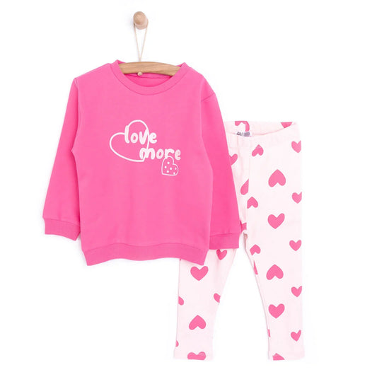 HelloBaby Sweatshirt Footless Bottom - Pink