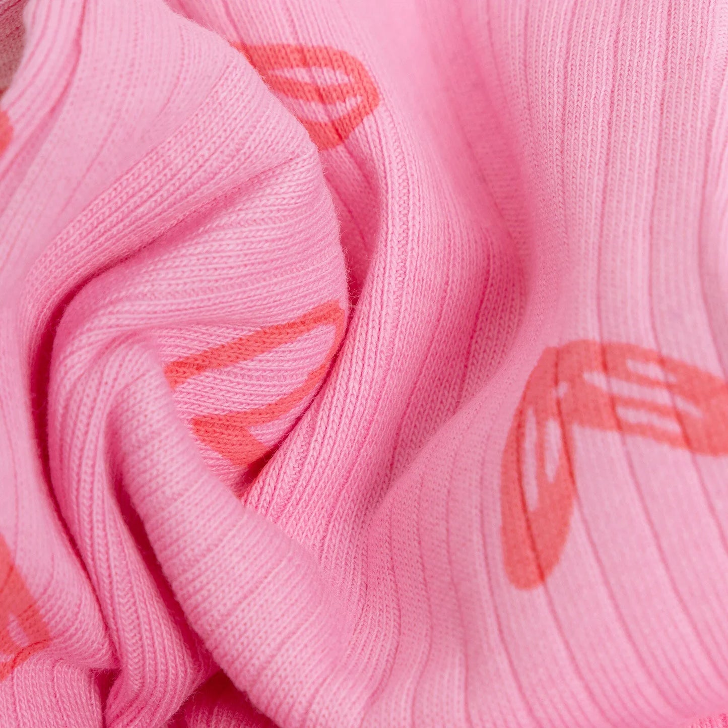 HelloBaby Girl Heart Patterned Flare Leggings - Pink