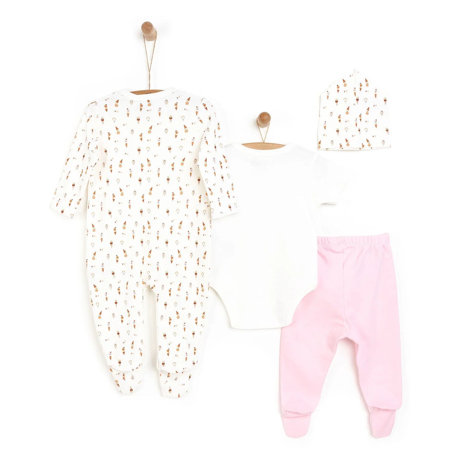 HelloBaby Newborn 4 Pcs Hospital Pack - Pink