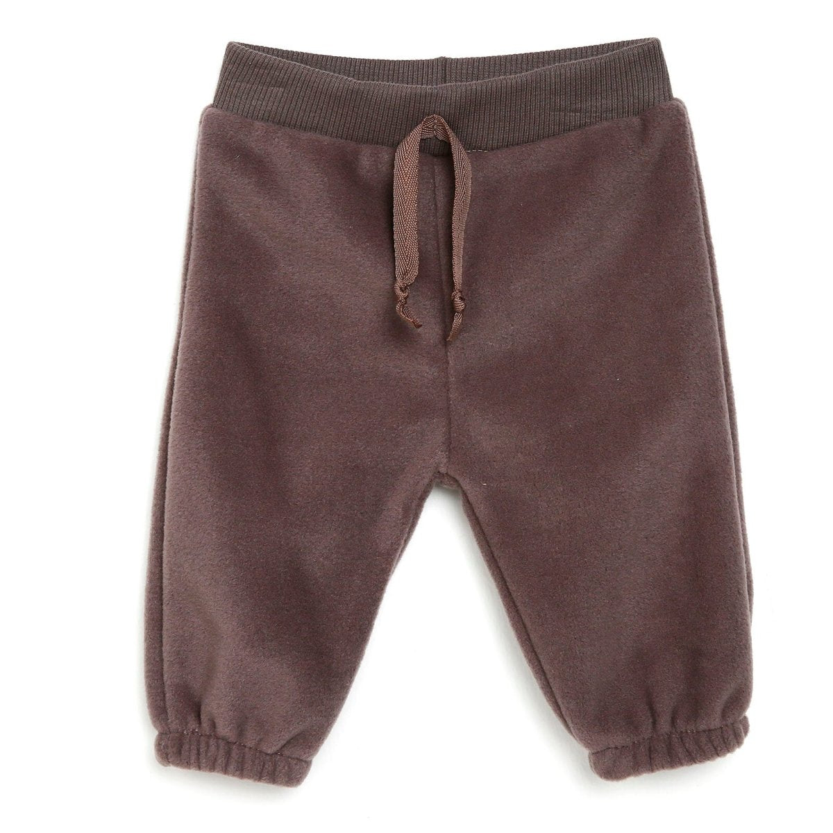 HelloBaby Basic Baby Boy Fleece Pants - Brown