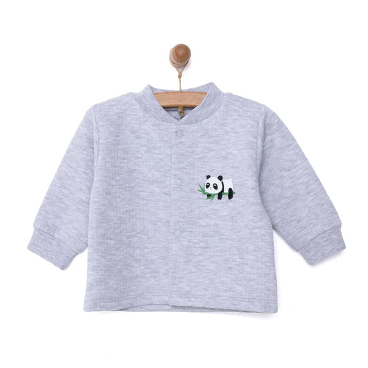 HelloBaby Unisex Quilted Cardigan - Grey Melange