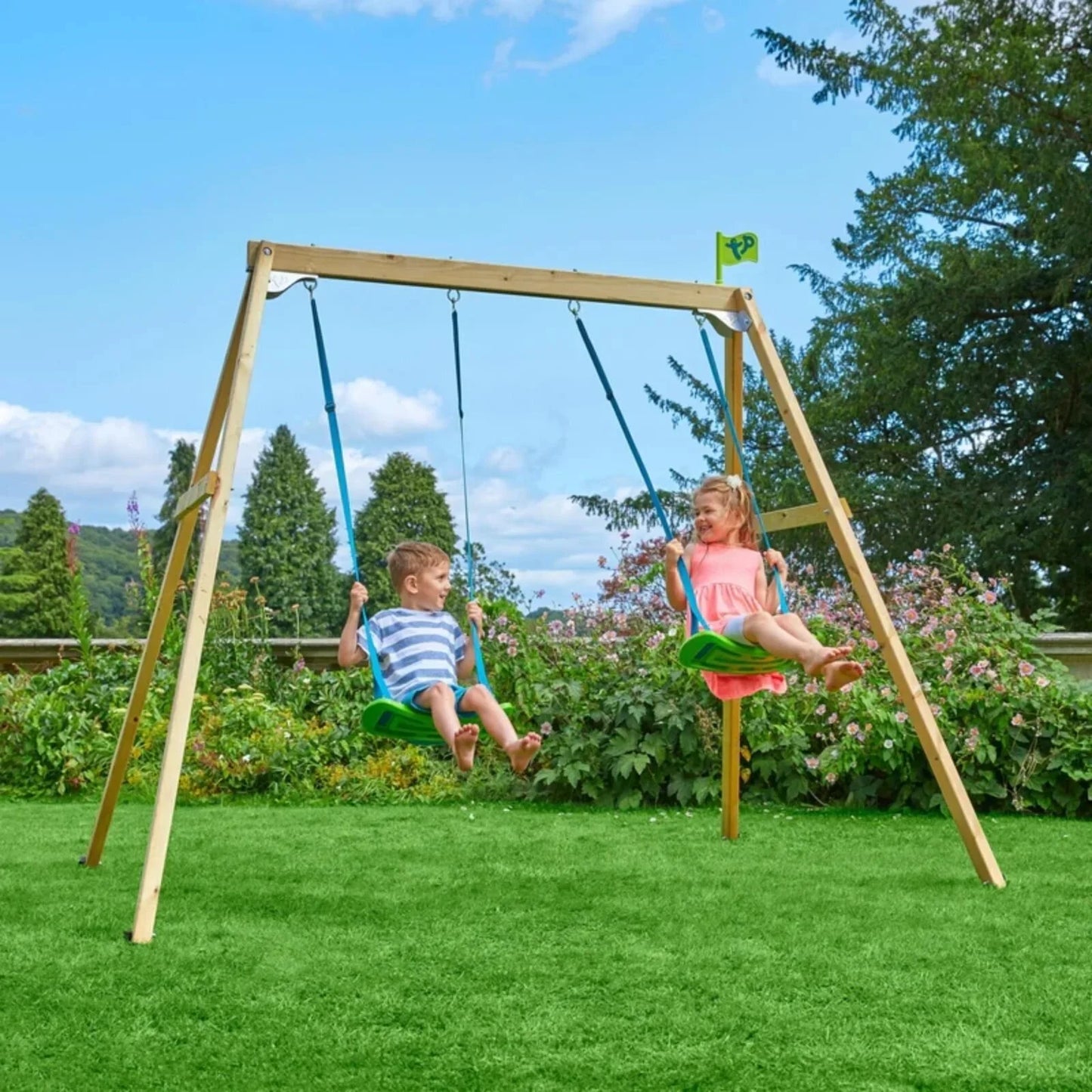 TP Forest Wooden Double Swing
