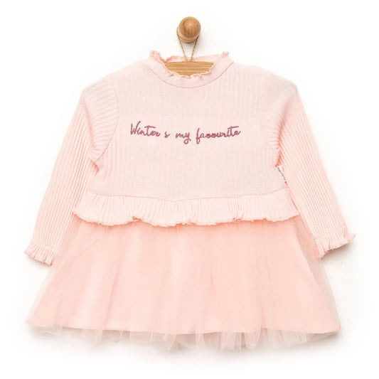 Bebetto Newborn Good Wishes Dress - Pink
