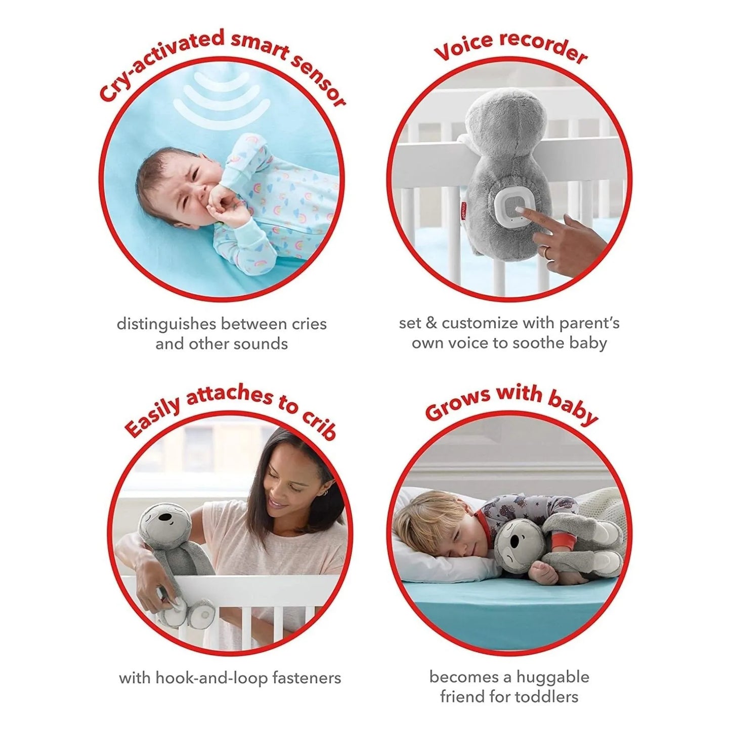 Skip Hop Cry Activated Soother Sloth