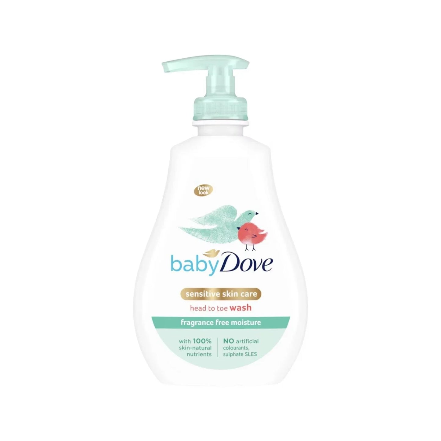 Dove Baby Head to Toe Wash Sensitive Fragrance Free 400ml