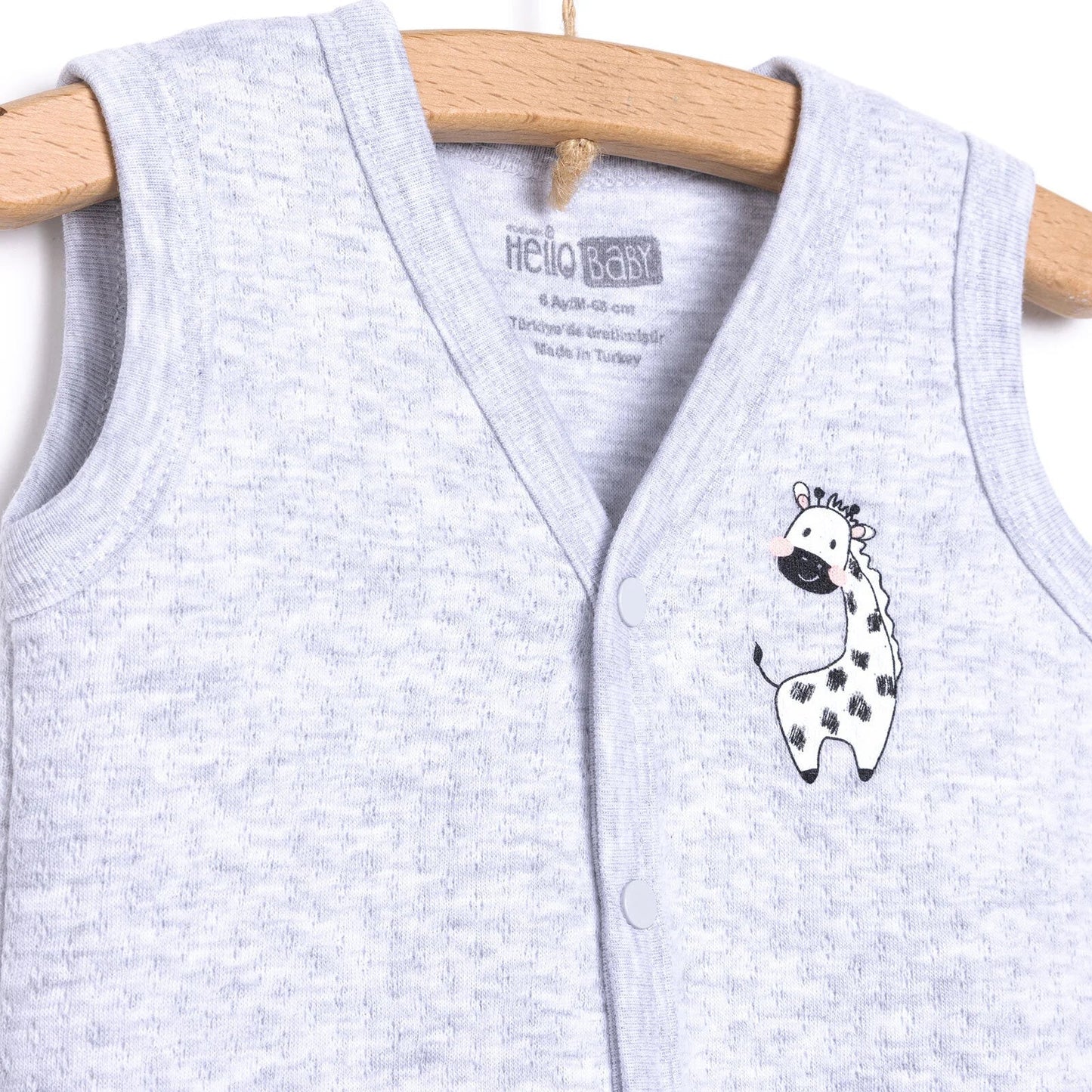 HelloBaby Unisex Classic Vest - Grey Melange