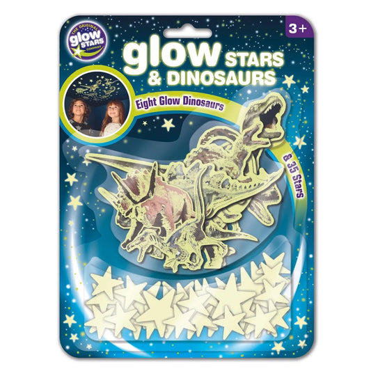 The Original Glowstars Company Glitter Stars & Dinosaurs
