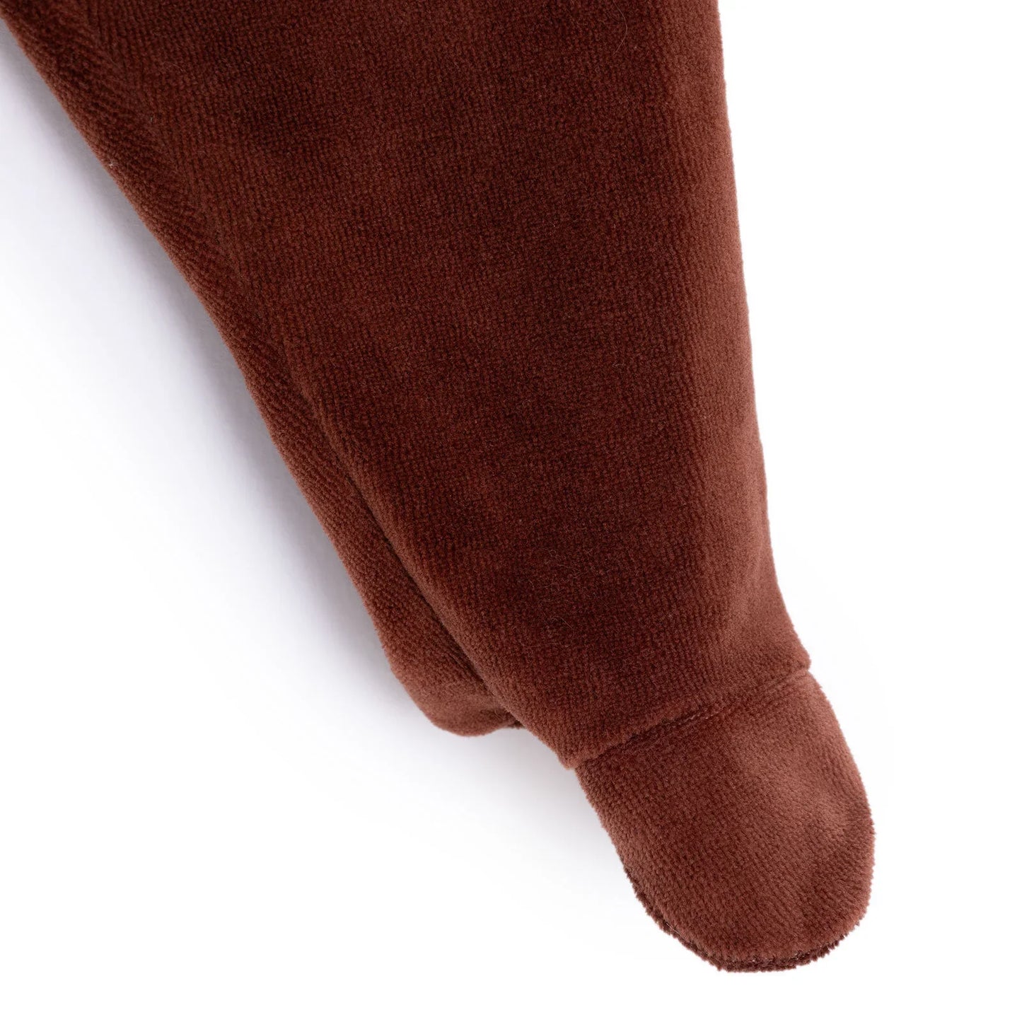 HelloBaby Unisex Velvet Footed Bottom - Brown