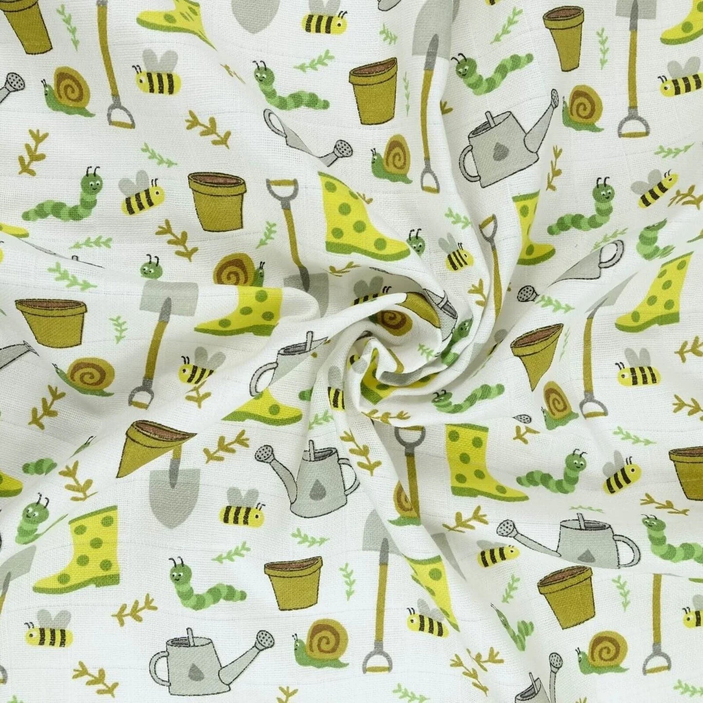 MuslinZ 6 Pack Organic Cotton Muslin Squares 70x70cm - Garden