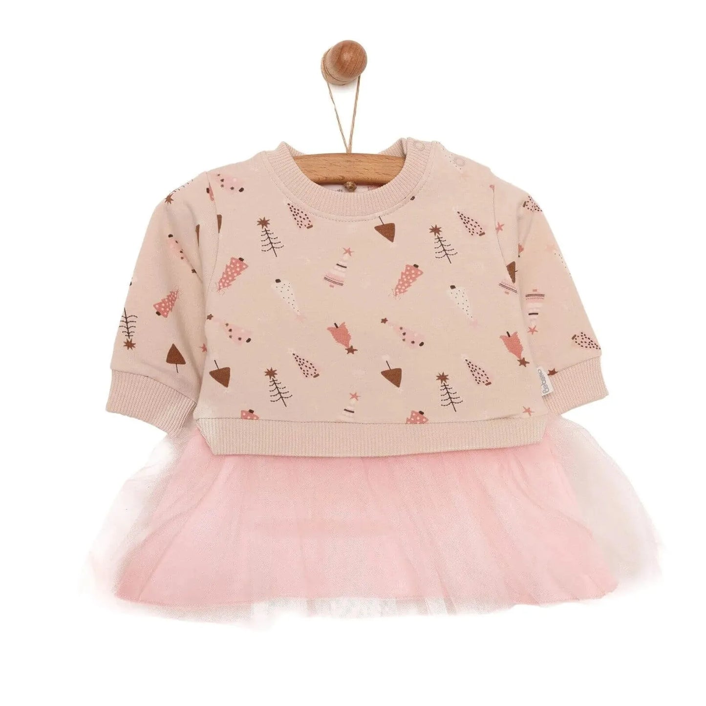 Bebetto Newborn Christmas Dress - Pink