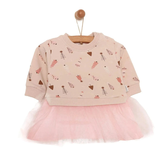 Bebetto Newborn Christmas Dress - Pink