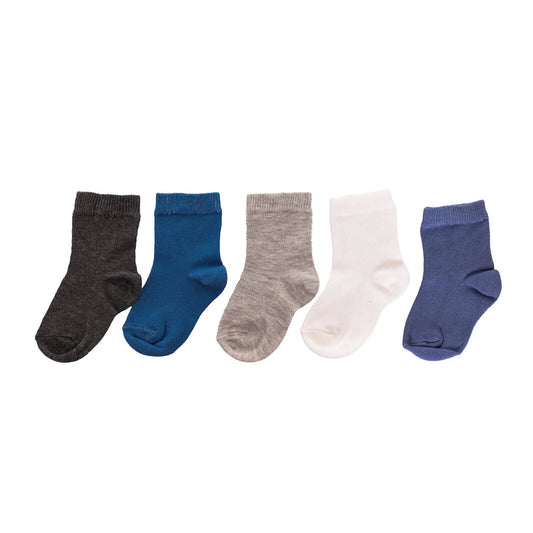 HelloBaby Grip Socks 5 pcs - Grey