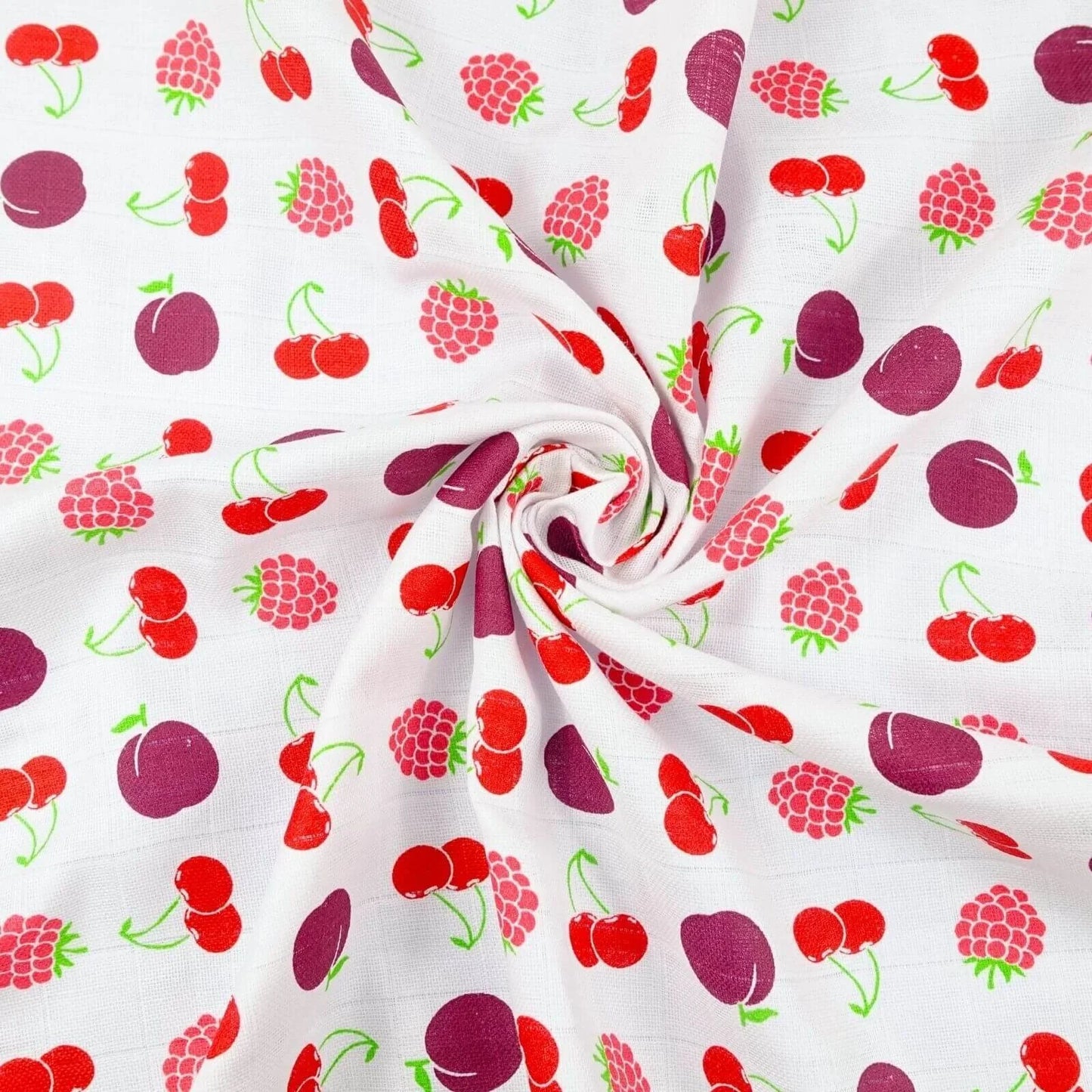 MuslinZ 6 Pack Organic Cotton Muslin Squares 70x70cm - Fruit