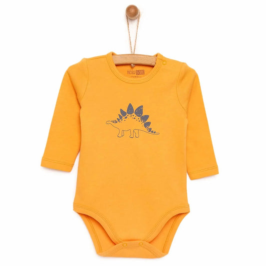 HelloBaby Boy Long Sleeve Bodysuit - Orange