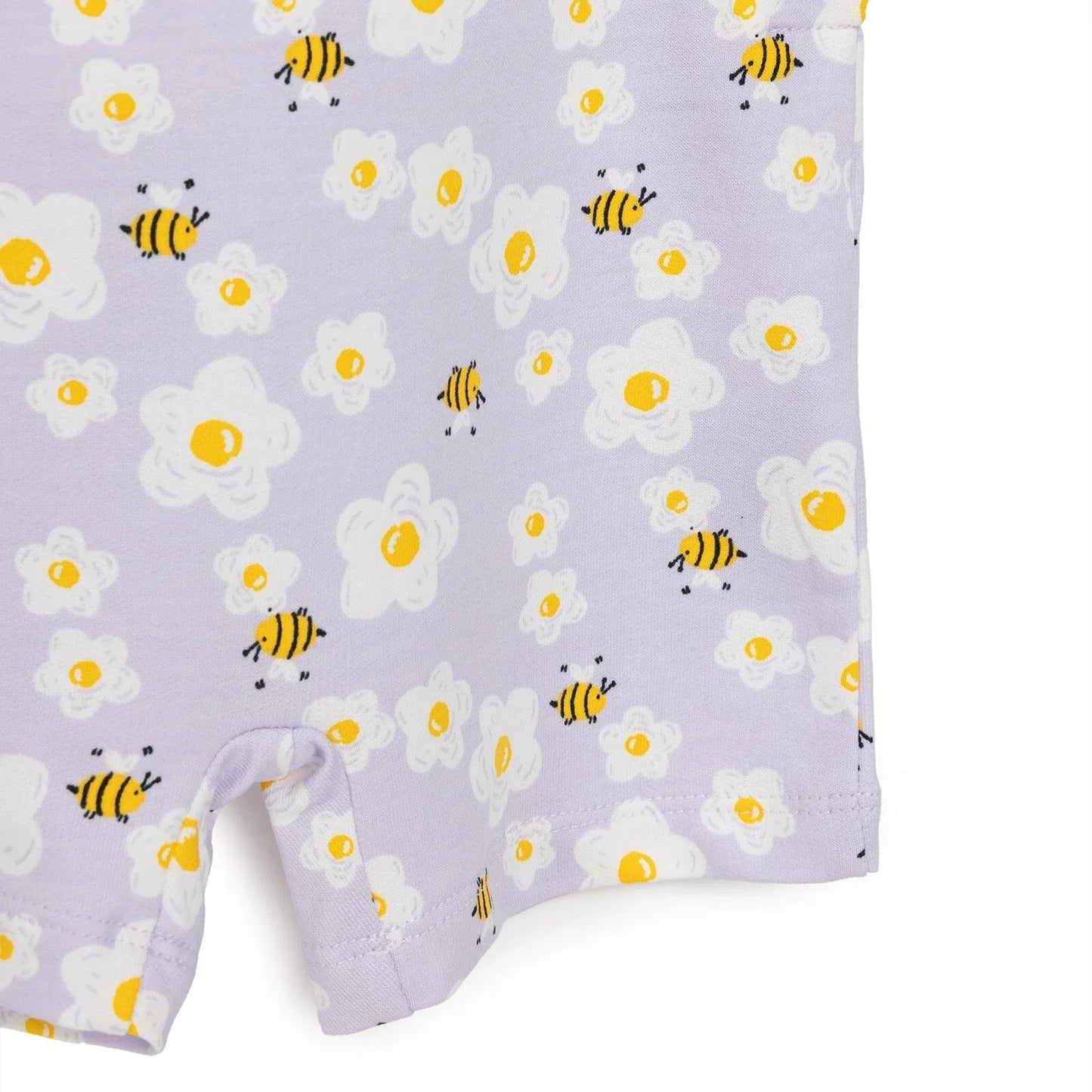 HelloBaby Girl Overall Shorts & T-shirt - White