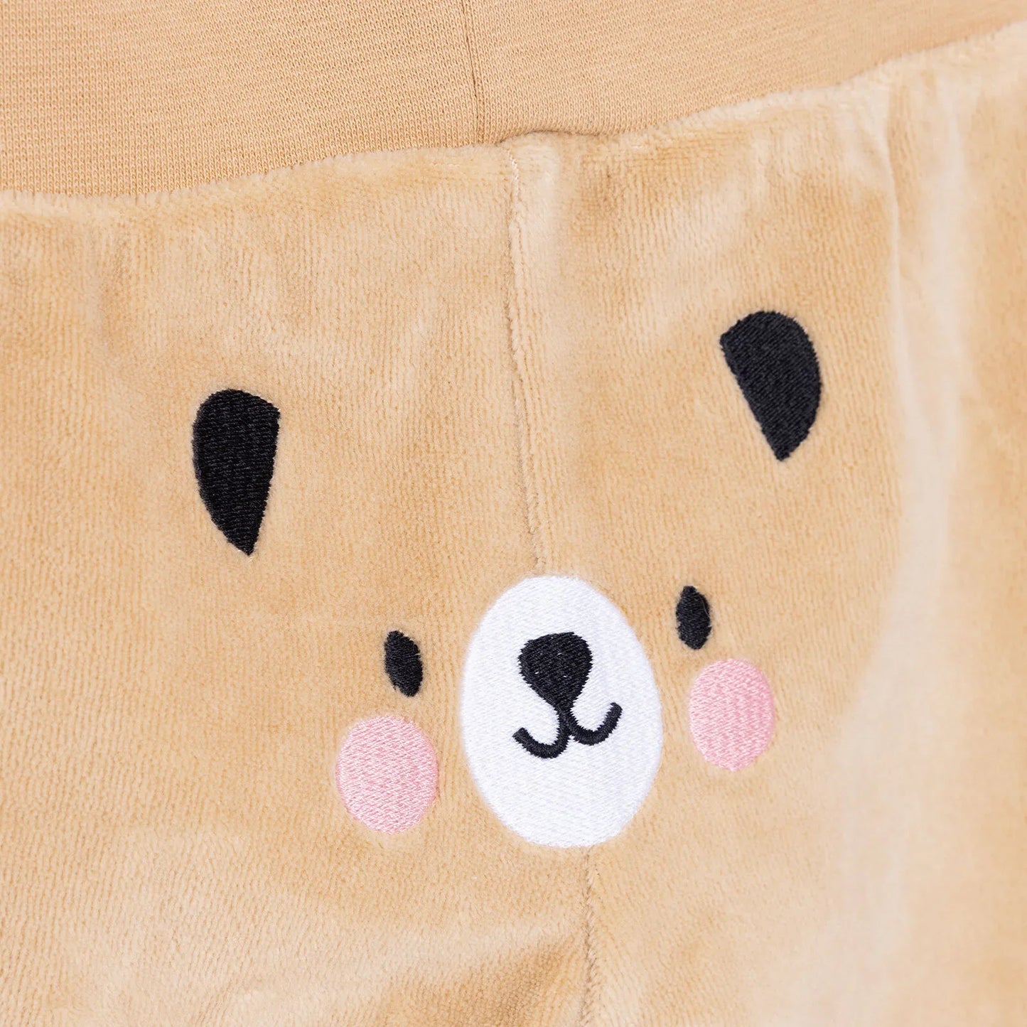 HelloBaby Unisex Velvet Footed Bottom - Beige