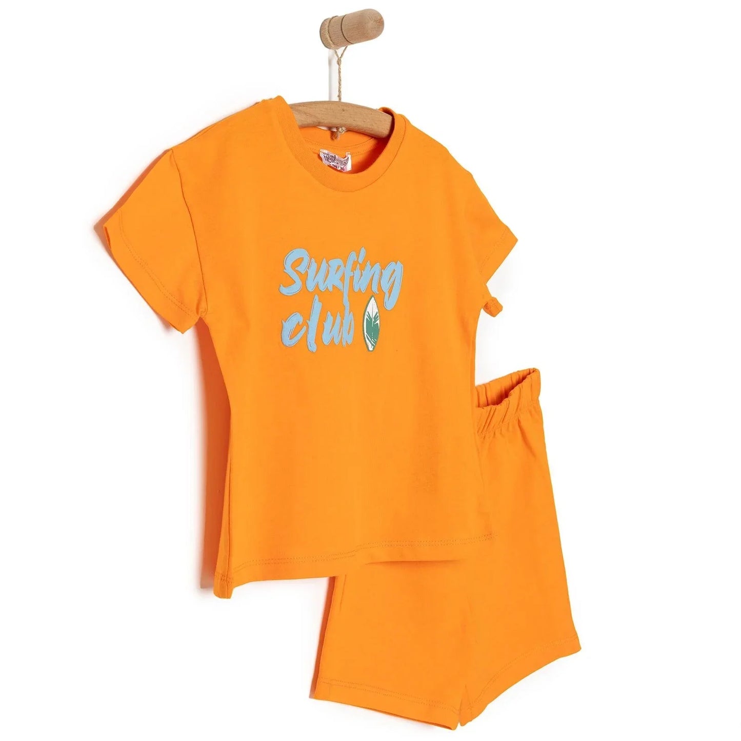 HelloBaby Motto Boy T-shirt & Short - Orange