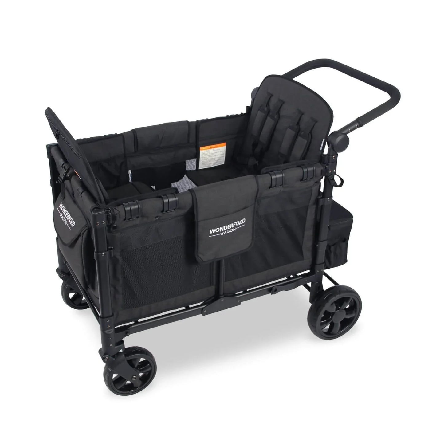 Wonderfold Wagon W4 Elite Quad Stroller Wagon - Volcanic Black