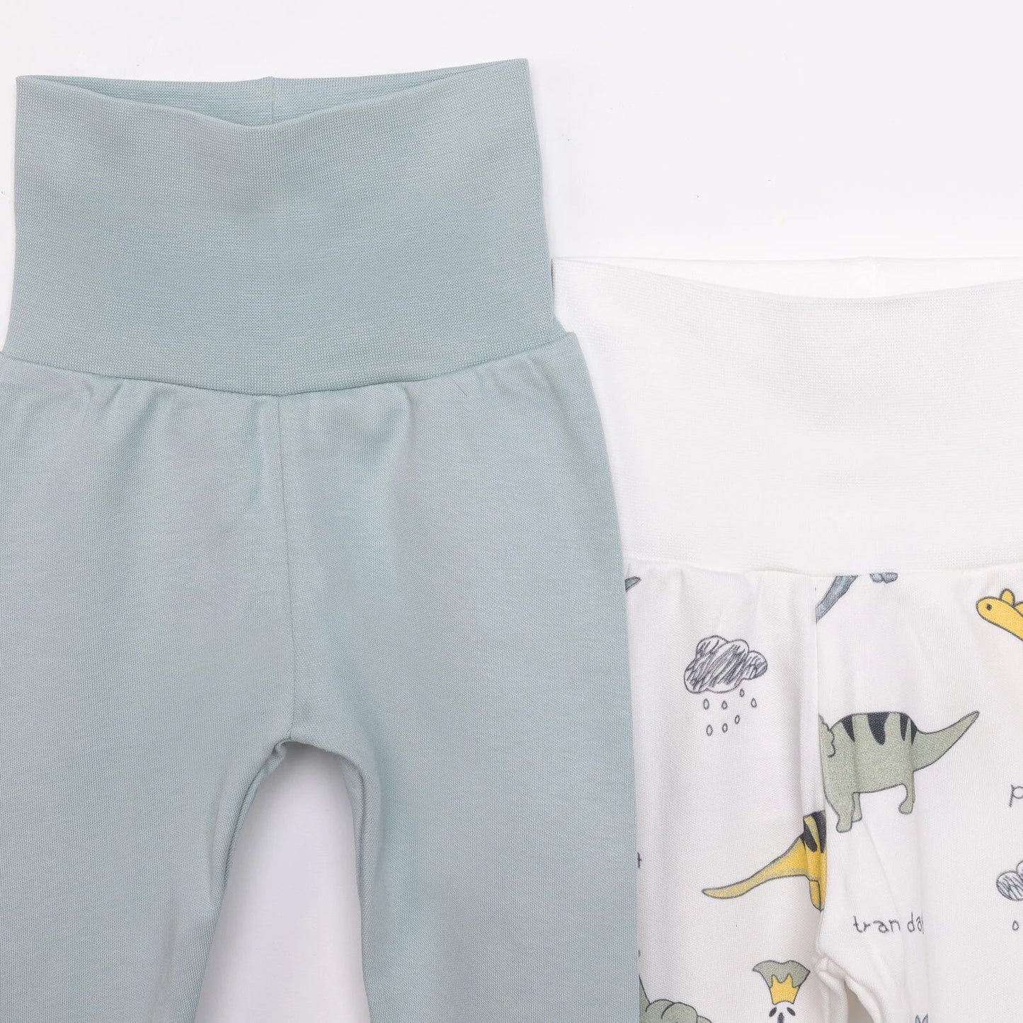 Tiffany 2 Piece Footed Bottom - Light Green