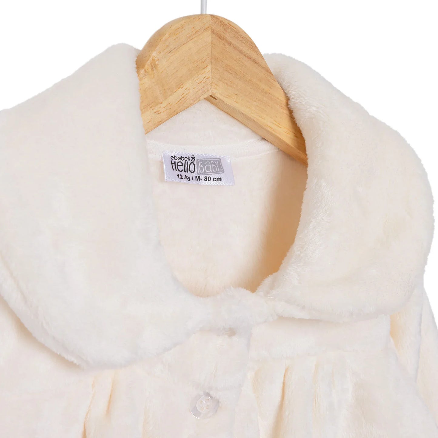 HelloBaby Basic Girl Welsoft Cardigan - Ecru