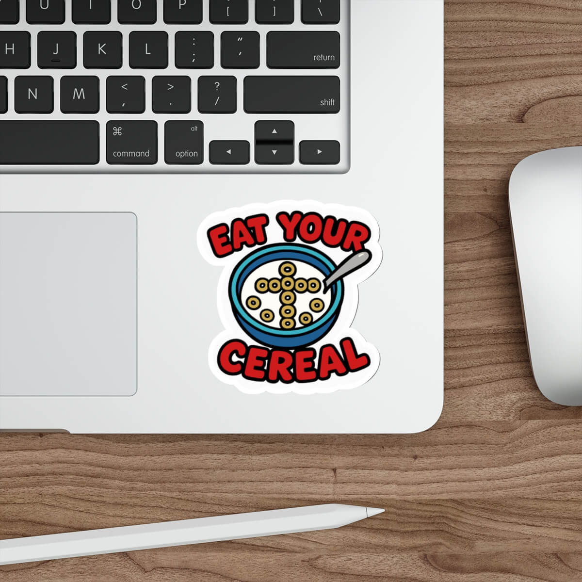 Eat Your Cereal Funny Christian Sticker - mezetto KEOLIX KEOLIX