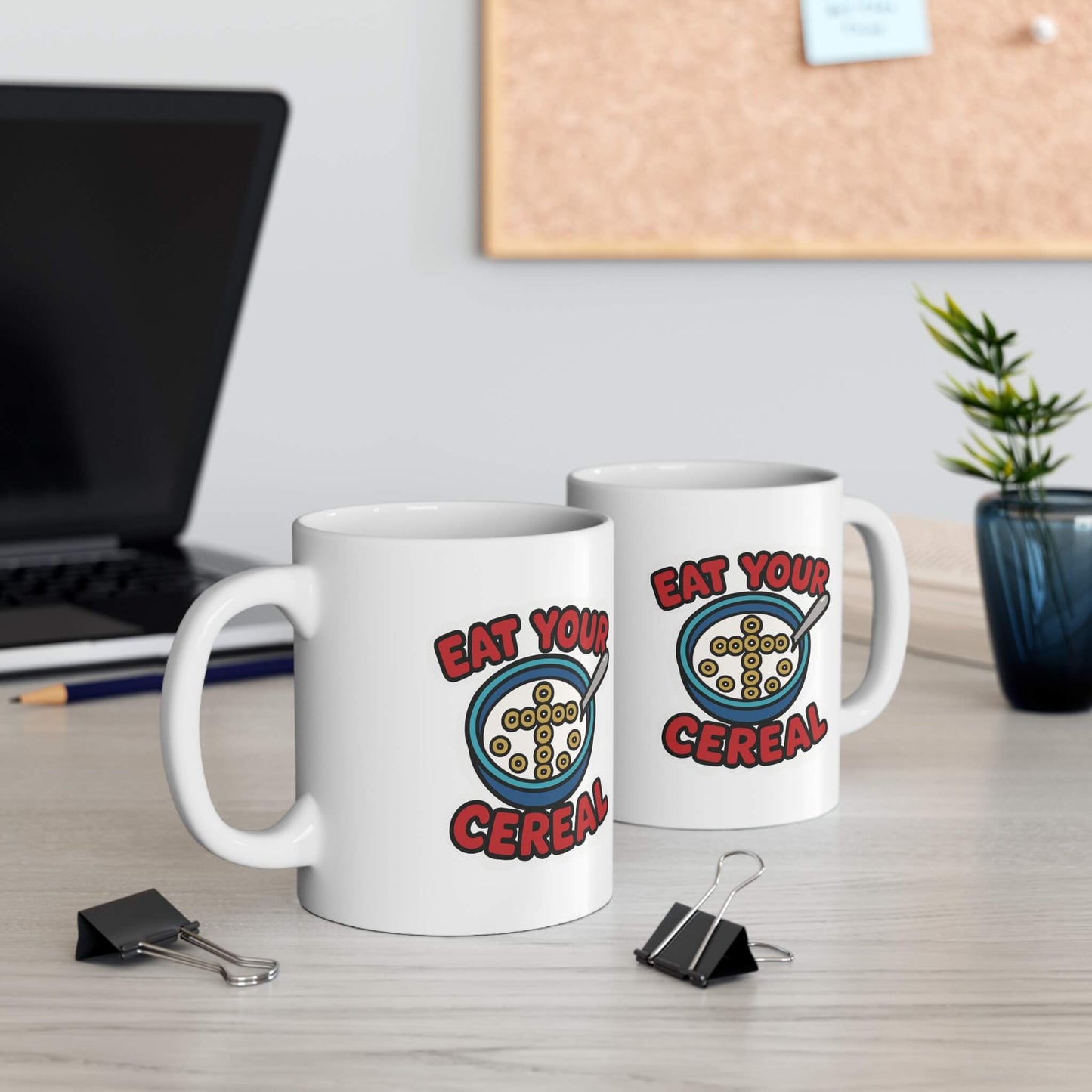 Eat Your Cereal Mug - Funny Christian Breakfast Cup - mezetto KEOLIX KEOLIX