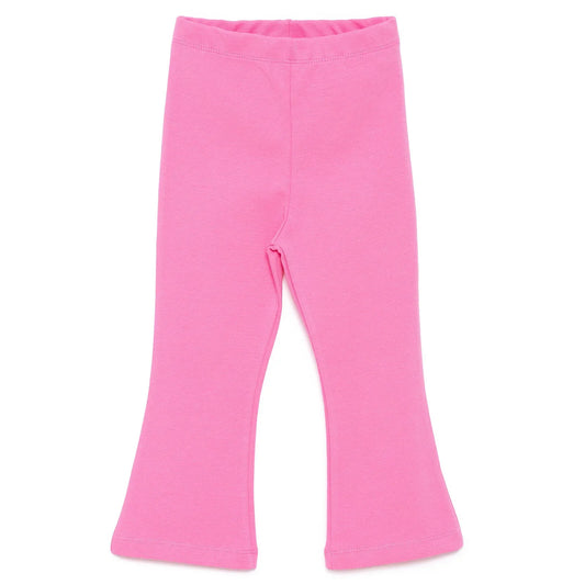 HelloBaby Basic Girl Flare Leggings - Dark Pink